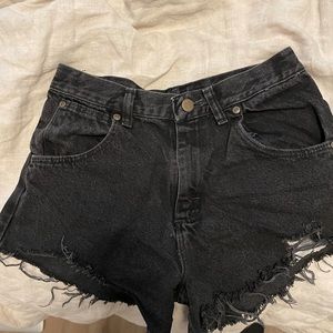 Black Jean Shorts